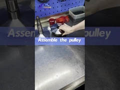 Teste do cilindro da roda da corrente