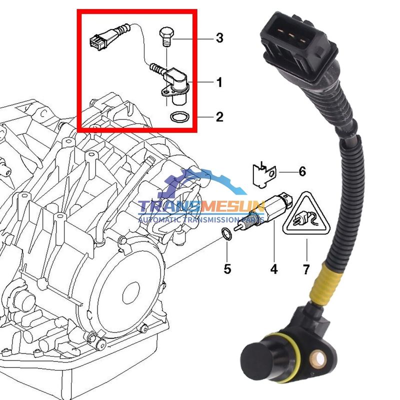 novo sensor de velocidade de transmissão GACVT16Z 24357518732 HBA0-21-551M1 para 2003-2008 Mini HAIMA Cooper R50 R52 1.6L